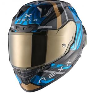 Nexx X.R3R Swirl zárt motoros bukósisak türkizkék