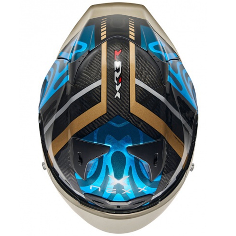 Nexx X.R3R Swirl zárt motoros bukósisak türkizkék