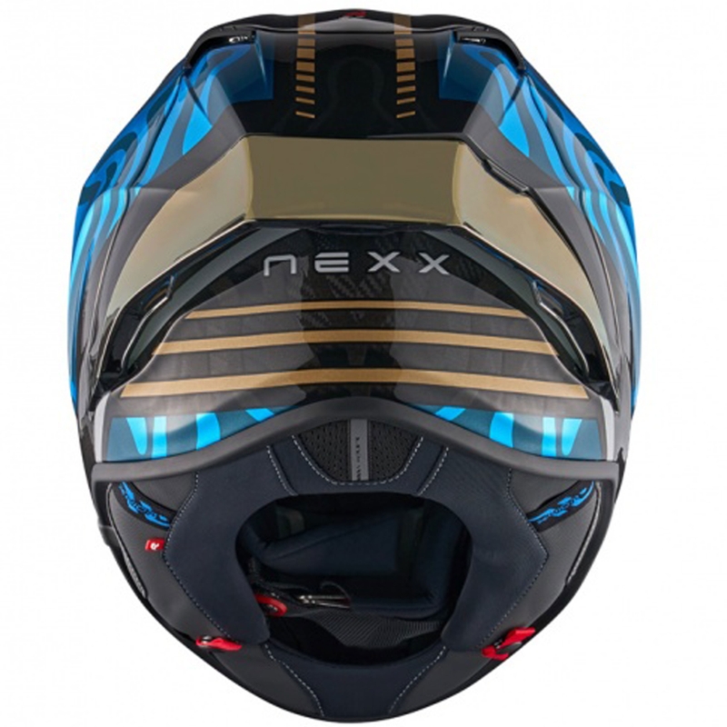 Nexx X.R3R Swirl zárt motoros bukósisak türkizkék