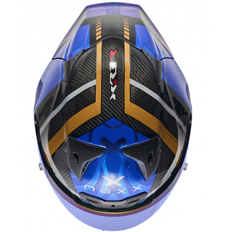 Nexx X.R3R Swirl zárt motoros bukósisak sötétkék