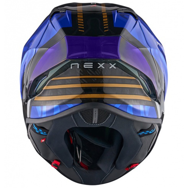 Nexx X.R3R Swirl zárt motoros bukósisak sötétkék