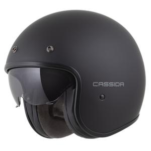 Cassida Oxygen 2.0 Solid nyitott motoros bukósisak matt fekete-sötétszürke