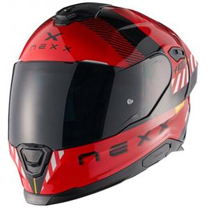 NEXX Y.100R Fade zárt motoros bukósisak piros-fekete