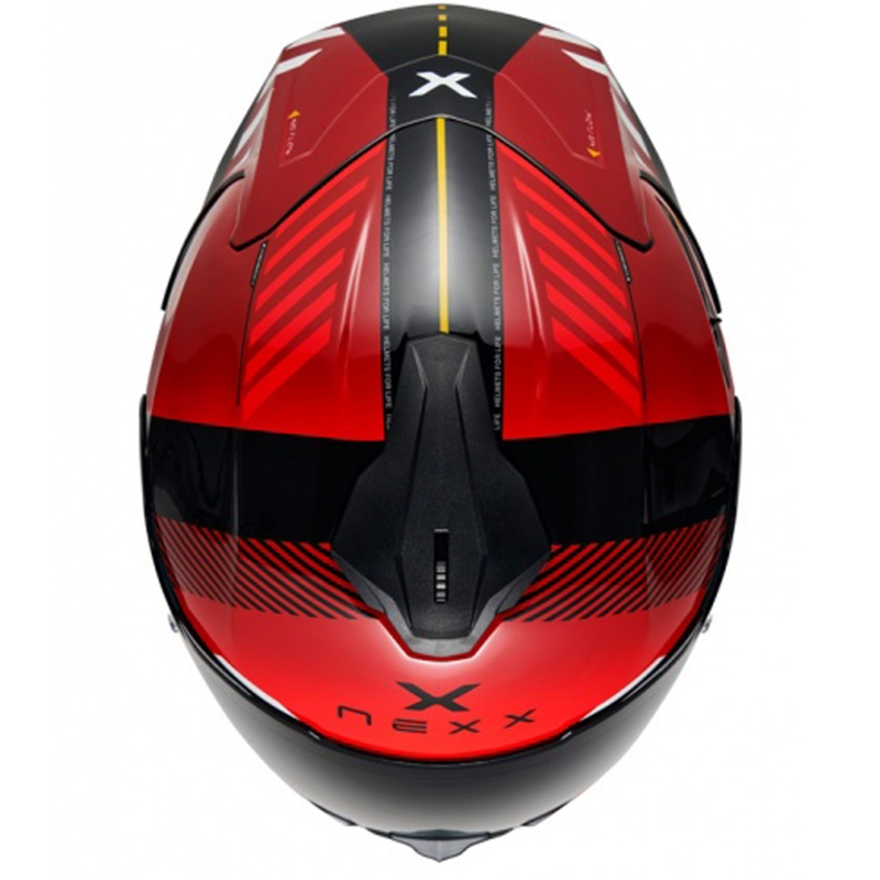 NEXX Y.100R Fade zárt motoros bukósisak piros-fekete