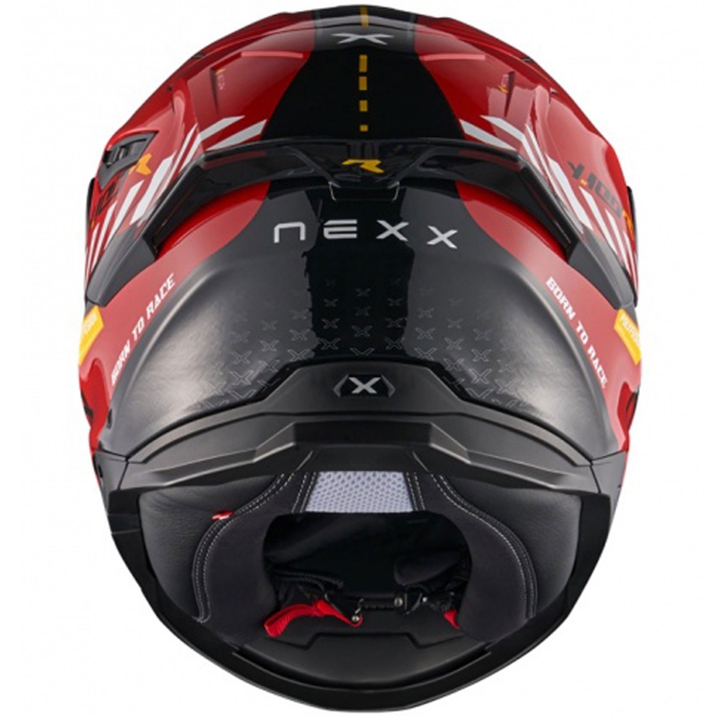 NEXX Y.100R Fade zárt motoros bukósisak piros-fekete