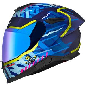 Nexx Y.100R Urbangram zárt motoros bukósisak sötétkék