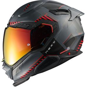 Nexx X.WST3 Fluence zárt motoros bukósisak szürke-piros