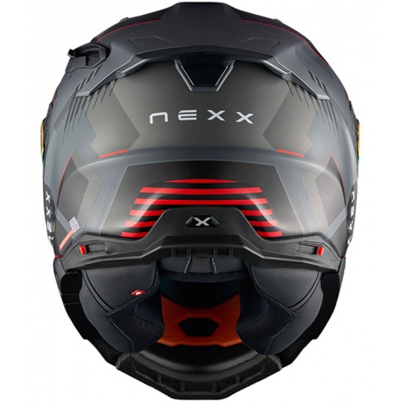 Nexx X.WST3 Fluence zárt motoros bukósisak szürke-piros