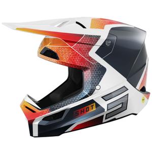 Shot Race Phaser motokrossz sisak gyöngyház kék-fehér-narancssárga