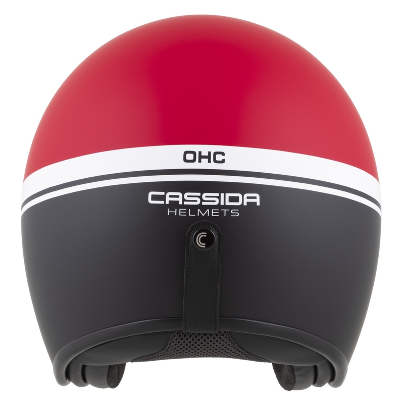 Cassida Oxygen 2.0 Jawa OHC nyitott motoros bukósisak matt piros-fekete-fehér