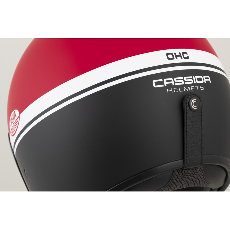 Cassida Oxygen 2.0 Jawa OHC nyitott motoros bukósisak matt piros-fekete-fehér