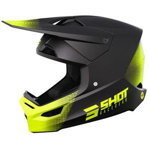 Shot Race Raw motokrossz bukósisak fekete-fluo sárga matt kiárusítás