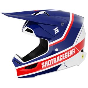 Shot Race Mythic motokrossz sisak fényes kék-piros