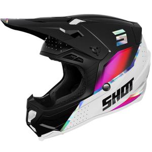Shot Core Honor motokrossz sisak fekete-holografikus gyöngyház