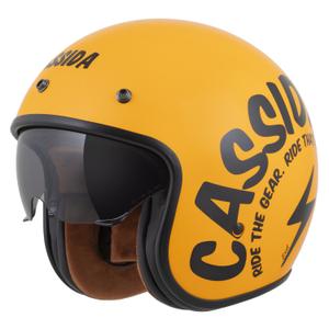 Cassida Oxygen 2.0 Gear nyitott motoros bukósisak sárga-fekete