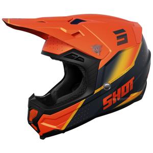 Shot Core Honor motokrossz sisak narancssárga-matt fekete