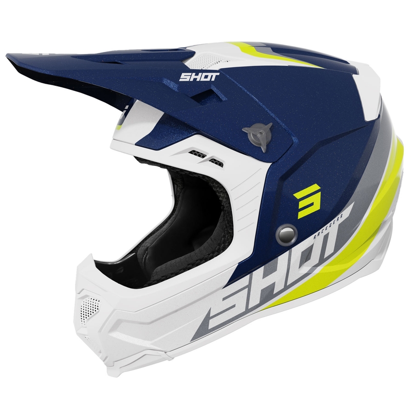 Shot Core Custom motokrossz sisak kék-gyöngyház