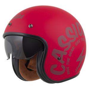Cassida Oxygen 2.0 Gear nyitott motoros bukósisak matt piros-sötétpiros