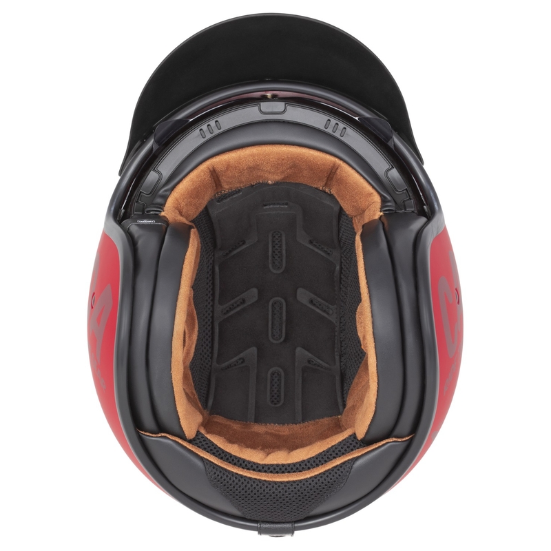 Cassida Oxygen 2.0 Gear nyitott motoros bukósisak matt piros-sötétpiros