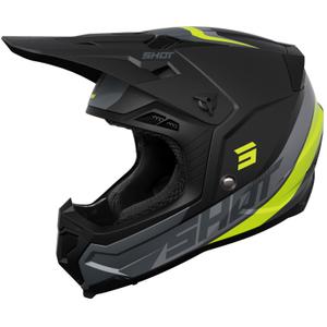 Shot Core Custom motokrossz sisak fekete-fluo sárga