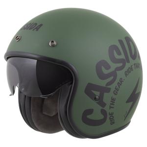 Cassida Oxygen 2.0 Gear nyitott motoros bukósisak matt zöld-fekete