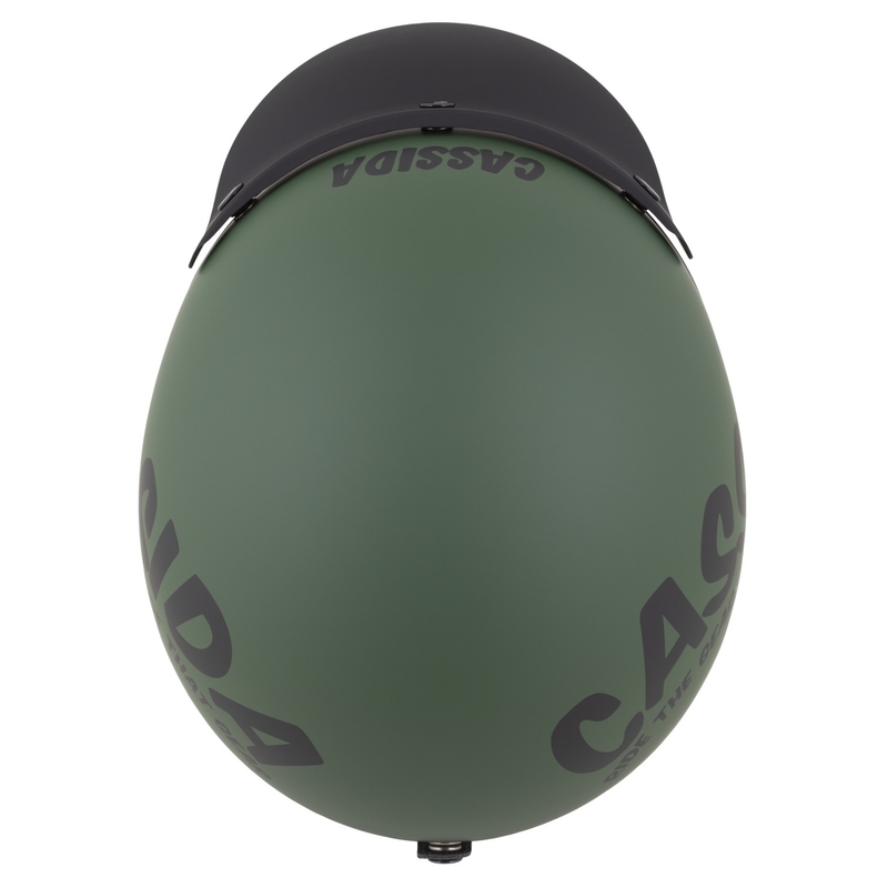 Cassida Oxygen 2.0 Gear nyitott motoros bukósisak matt zöld-fekete