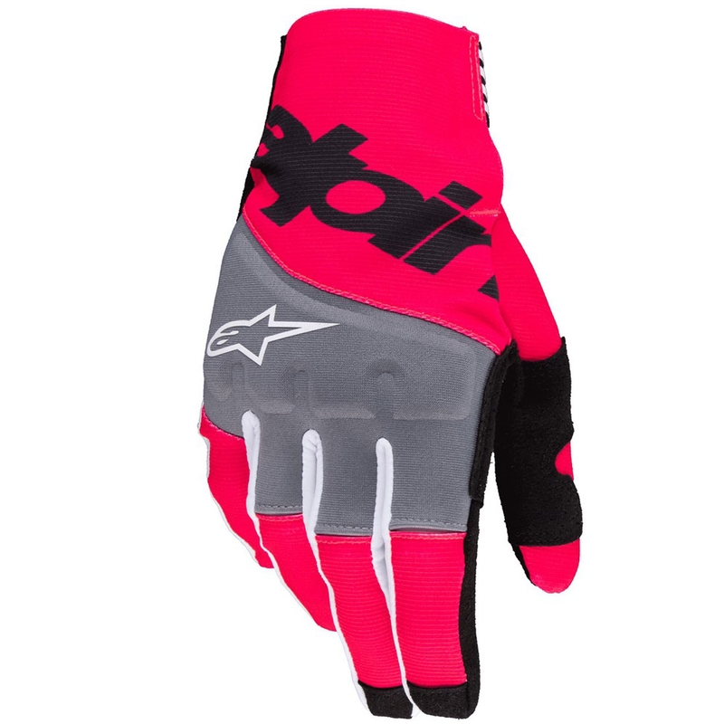 Alpinestars Techstar motokrossz kesztyű fekete-fluo rózsaszín