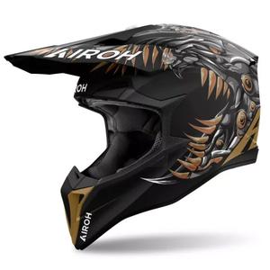 Airoh Wraaap Cyborg motokrossz bukósisak matt fekete