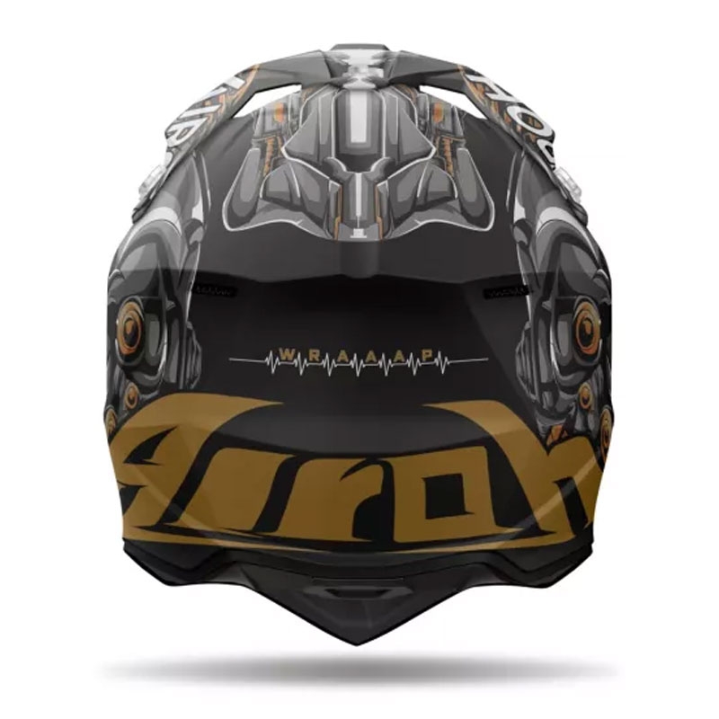Airoh Wraaap Cyborg motokrossz bukósisak matt fekete