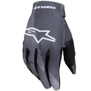 Alpinestars Radar 2025 gyerek motoros kesztyű terepmintás szürke-fekete