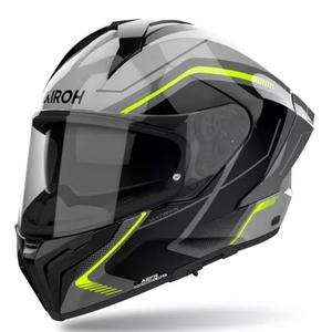 Airoh MATRYX Wide zárt motoros bukósisak fekete-szürke-sárga