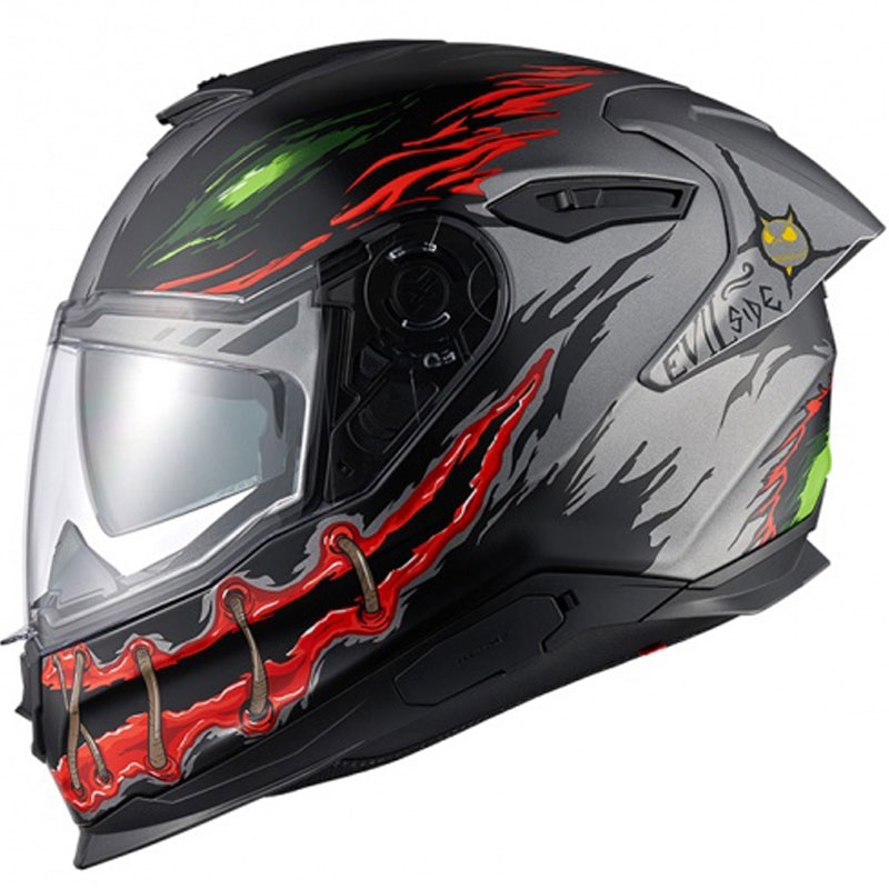 Nexx Y.100R Night Rider zárt motoros bukósisak sötétszürke kiárusítás