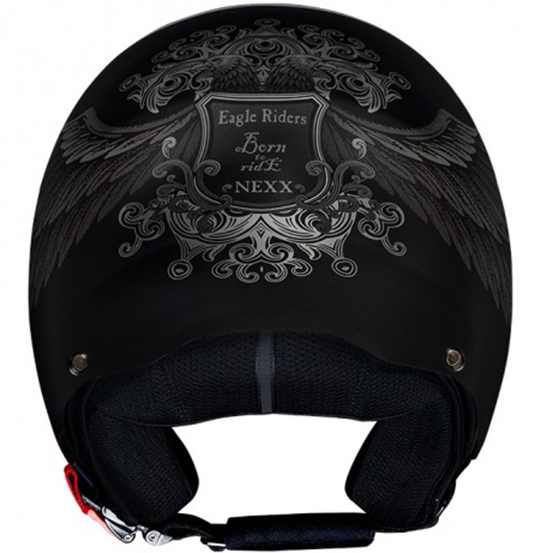 NEXX Y.10 EAGLE RIDER nyitott motoros bukósisak fekete-szürke kiárusítás