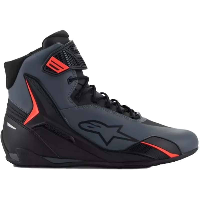 Alpinestars Faster-4 motoros cipő fekete-szürke-fluo piros