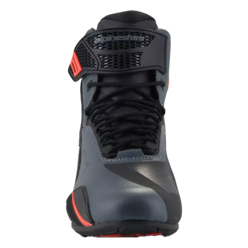 Alpinestars Faster-4 motoros cipő fekete-szürke-fluo piros