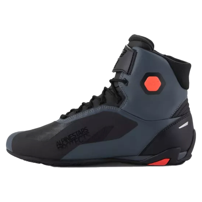 Alpinestars Faster-4 motoros cipő fekete-szürke-fluo piros
