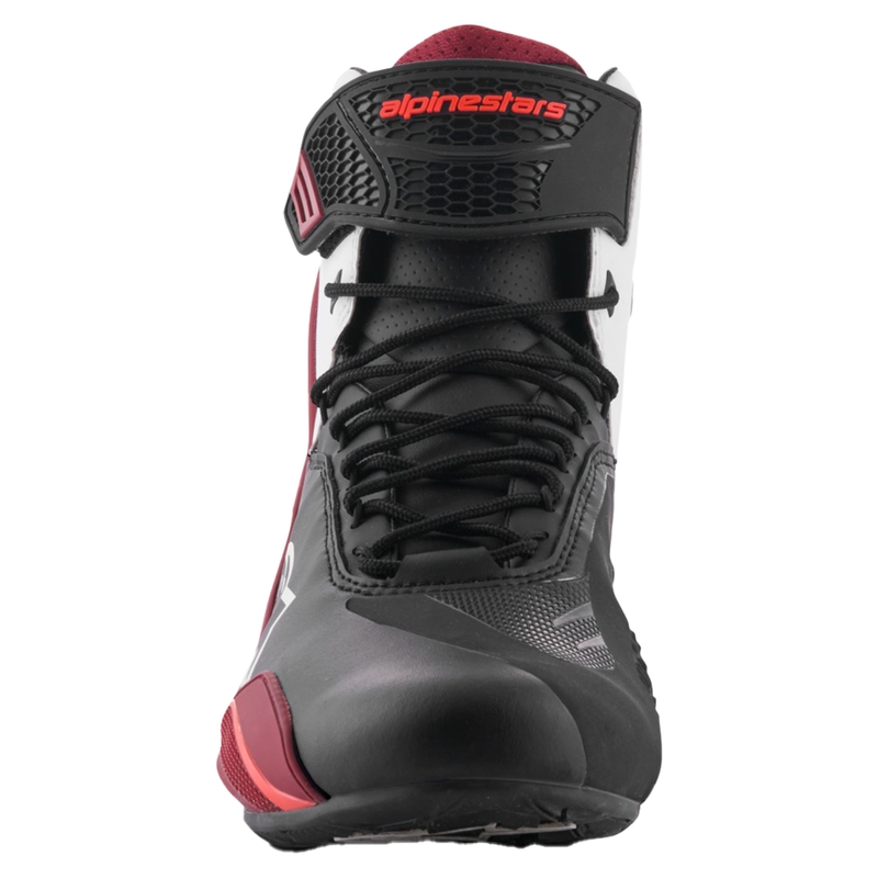 Alpinestars Faster-4 motoros cipő fekete-fehér-sötétpiros