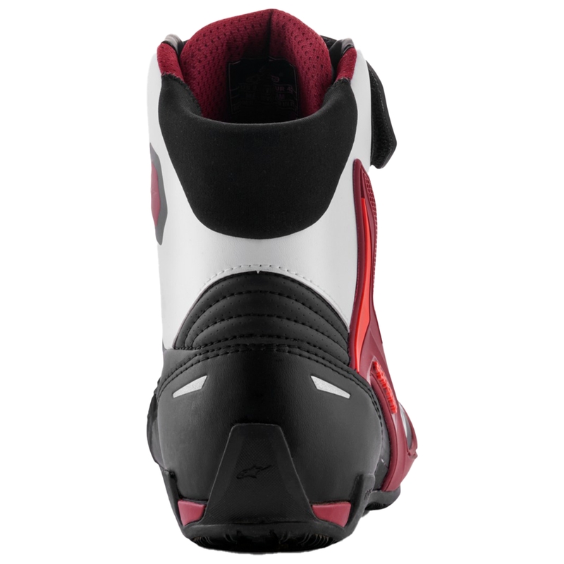 Alpinestars Faster-4 motoros cipő fekete-fehér-sötétpiros