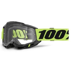 100% ACCURI 2 USA gyerek motocross szemüveg sárga, átlátszó plexivel