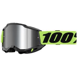 100% ACCURI 2 USA gyerek motocross szemüveg sárga, tükörezüst plexivel