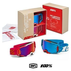 100% ARmatic Jett Lawrence LE motocross szemüveg szett rózsaszín-kék
