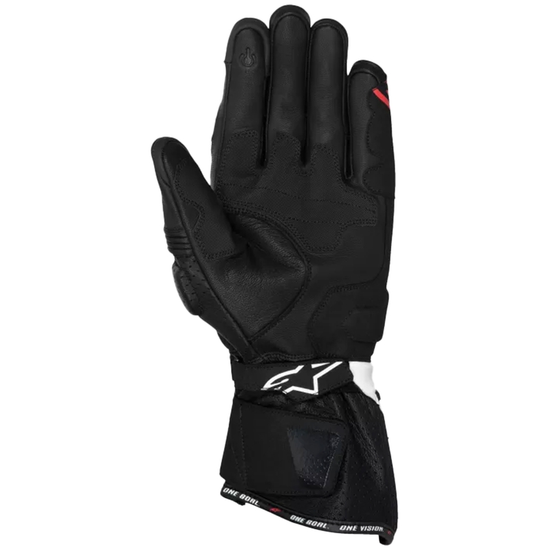 Alpinestars SP-3 motoros kesztyű fekete-fehér-fluo piros