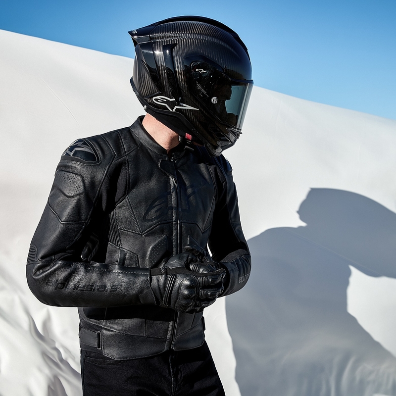Alpinestars Dusk motoros bőrkabát fekete