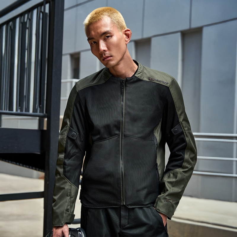 Alpinestars C-1 Air motoros kabát fekete-khaki