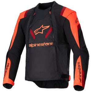 Alpinestars T-Stunt Air motoros kabát fekete-fluo piros-piros