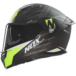 NOX N401 Crower zárt bukósisak matt fekete-fluo sárga