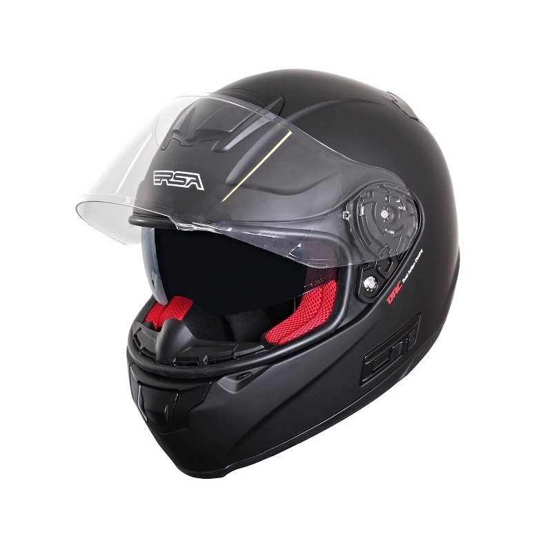 RSA SR-01 fekete matt motorkerékpár sisak - II. osztály