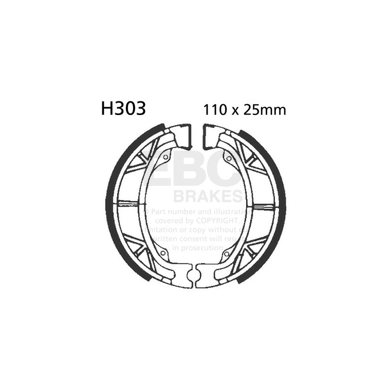 Fékpofák - készlet EBC Rugókkal együtt