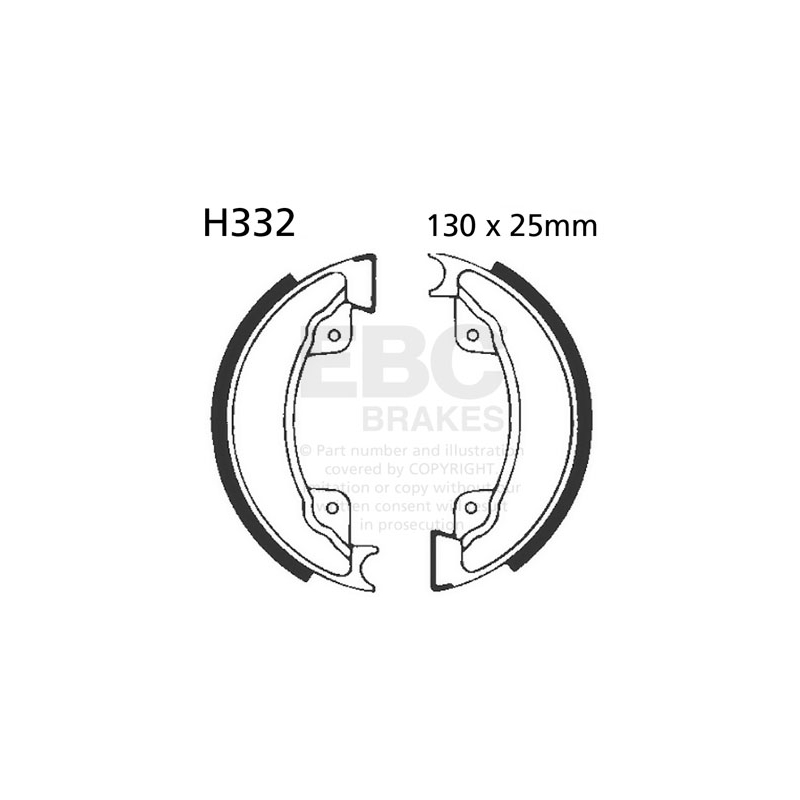 Fékpofák - készlet EBC Rugókkal együtt