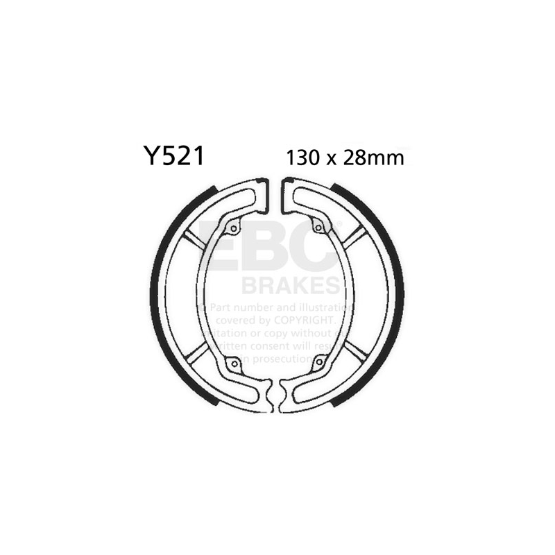 Fékpofák - készlet EBC nem tartalmazza a rugókat